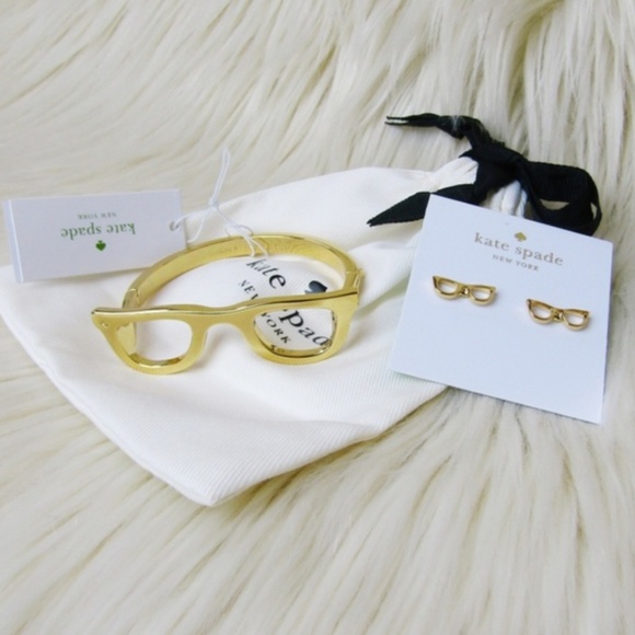 kate spade Jewelry - NWT kate spade lookout bangle bracelet & earrings